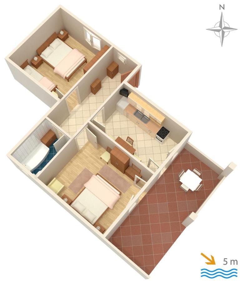 Apartments By The Sea Mandre, Pag - 4093 Колан Екстер'єр фото